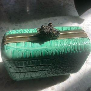 Jaguar clasp clutch purse House of Harlow 1960